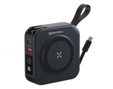 Powerpack Universal 5 in 1 Travel Power Bank - for Magsafe Battery Pack,10000mAh Power Bank with Built in Cable